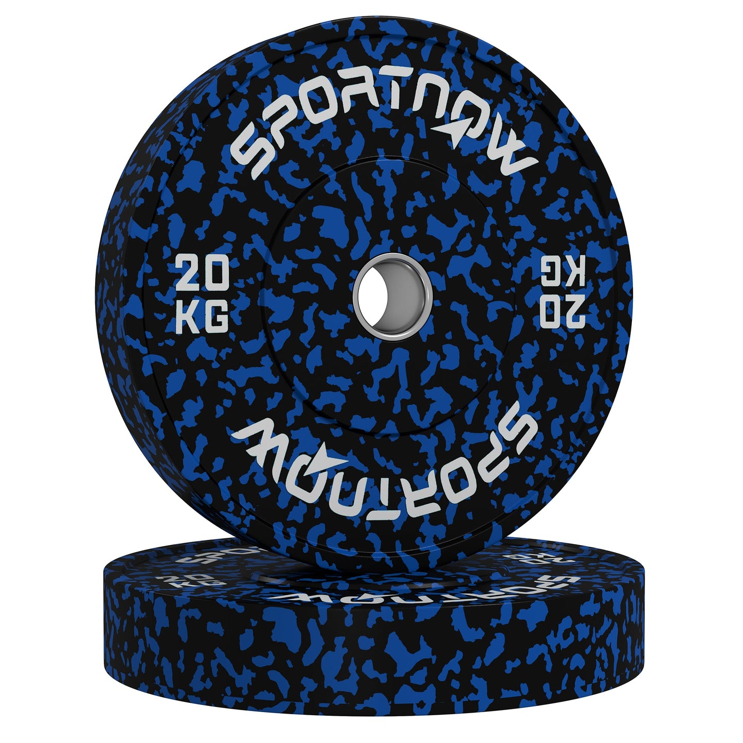 Olympic Weight Plates Set, Solid Rubber Bumper Plates Weights Discs with 2"/5cm Holes, for Home Gym Weight Lifting Strength Training, 2 x 20kg-0