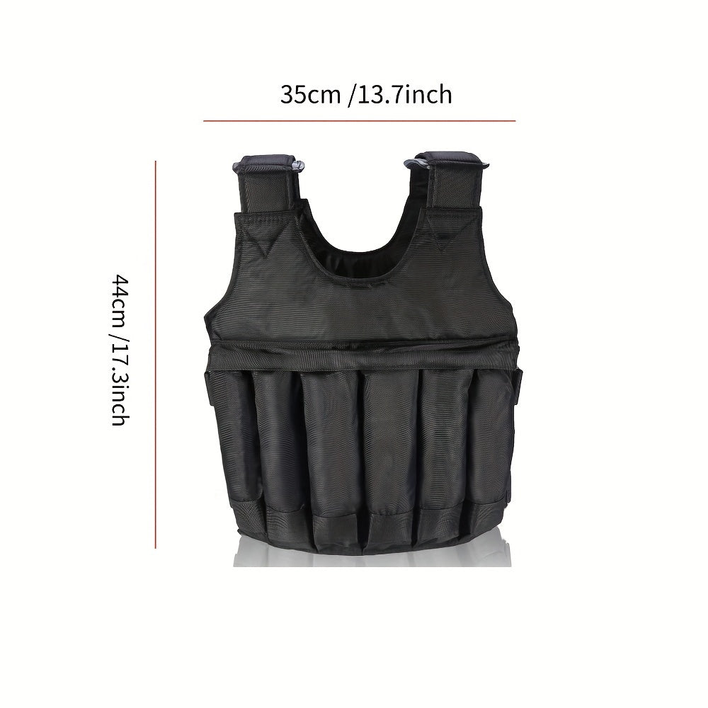 Adjustable 50kg Weighted Vest for Fitness Training(Weights not included)-1