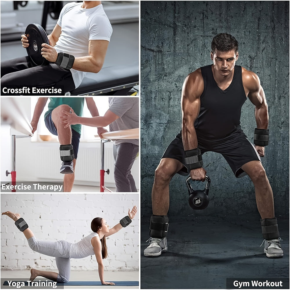 Ankle Adjustable Wrist Weights Set (10lbs)-4
