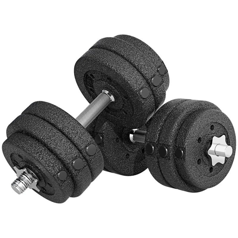 30KG Adjustable Dumbbells Set, Hand Weights Set for Home Gym Weight Lifting Training | HOMCOM-0