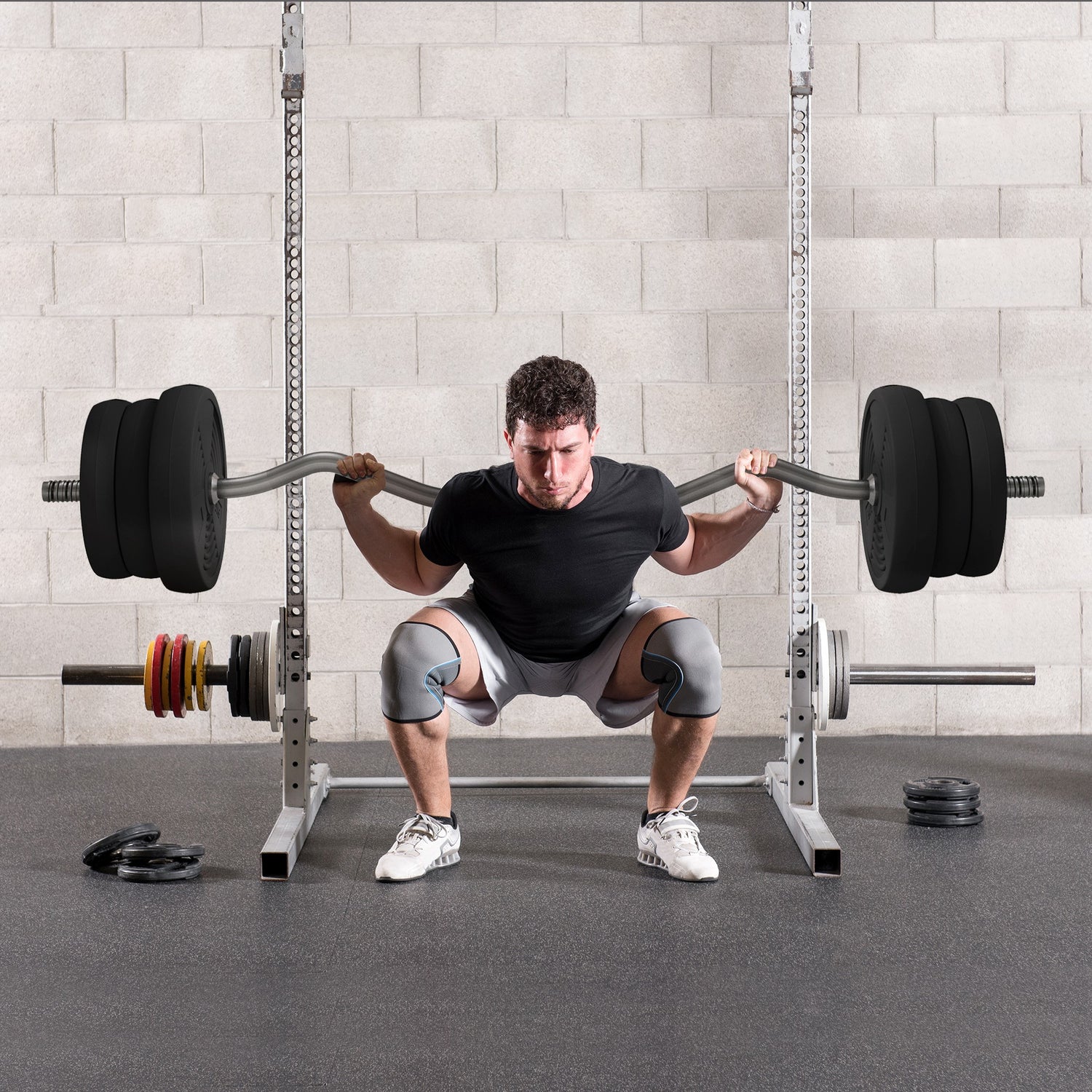 25kg Barbell Set, Adjustable Weights with Curl Bar and Non-slip Handle, for Women and Men Weight Lifting Training by SPORTNOW-8